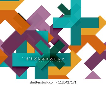 Formas geométricas abstratas multicoloridas, fundo geométrico para banner web, apresentação de negócios, pacote de anúncios, modelo de impressão, papel de parede