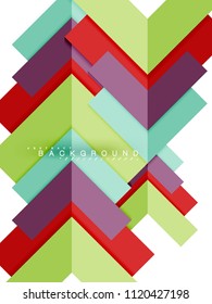 Formas geométricas abstractas multicolores, fondo geométrico para banner web, presentación comercial, paquete de anuncios, plantilla de impresión, fondo de pantalla
