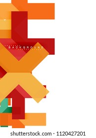 Formas geométricas abstractas multicolores, fondo geométrico para banner web, presentación comercial, paquete de anuncios, plantilla de impresión, fondo de pantalla