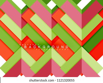 Multicolored abstract geometric shapes, geometry background for web banner, business presentation, ads package, print template, wallpaper