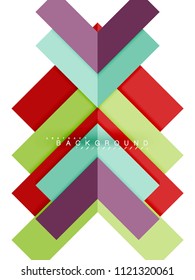 Formas geométricas abstractas multicolores, fondo geométrico para banner web, presentación comercial, paquete de anuncios, plantilla de impresión, fondo de pantalla