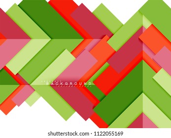 Multicolored abstract geometric shapes, geometry background for web banner, business presentation, ads package, print template, wallpaper