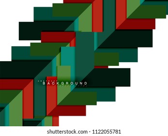 Formas geométricas abstractas multicolores, fondo geométrico para banner web, presentación comercial, paquete de anuncios, plantilla de impresión, fondo de pantalla