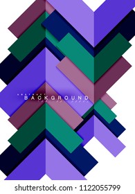 Multicolored abstract geometric shapes, geometry background for web banner, business presentation, ads package, print template, wallpaper