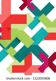 Abstrakte, mehrfarbige geometrische Formen, geometrischer Hintergrund für Webbanner, Geschäftspräsentation, Werbepaket, Druckvorlage, Bildschirmhintergrund