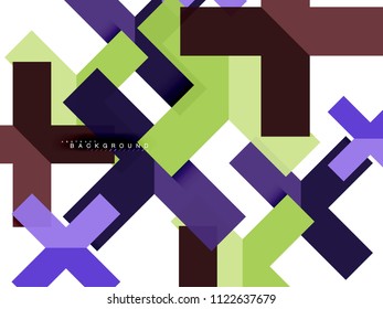 Formas geométricas abstractas multicolores, fondo geométrico para banner web, presentación comercial, paquete de anuncios, plantilla de impresión, fondo de pantalla