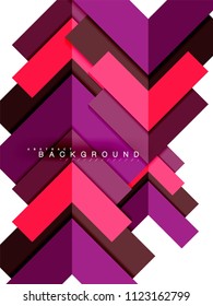 Multicolored abstract geometric shapes, geometry background for web banner, business presentation, ads package, print template, wallpaper
