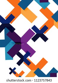 Formas geométricas abstractas multicolores, fondo geométrico para banner web, presentación comercial, paquete de anuncios, plantilla de impresión, fondo de pantalla