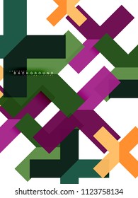 Formas geométricas abstractas multicolores, fondo geométrico para banner web, presentación comercial, paquete de anuncios, plantilla de impresión, fondo de pantalla