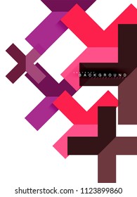 Formas geométricas abstractas multicolores, fondo geométrico para banner web, presentación comercial, paquete de anuncios, plantilla de impresión, fondo de pantalla