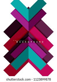 Multicolored abstract geometric shapes, geometry background for web banner, business presentation, ads package, print template, wallpaper