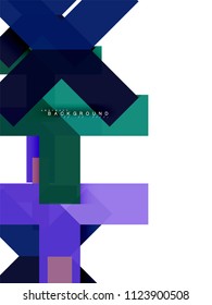 Formas geométricas abstractas multicolores, fondo geométrico para banner web, presentación comercial, paquete de anuncios, plantilla de impresión, fondo de pantalla