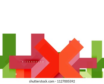 Multicolored abstract geometric shapes, geometry background for web banner, business presentation, ads package, print template, wallpaper