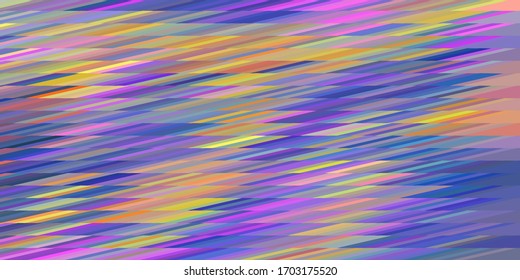 Multicolored abstract glitch background. Chaotic colorful stripes. Vector dynamic texture. Geometric modern template. Motion effect. 