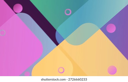 Design de corte de papel de gradiente abstrato multicolorido com camadas sobrepostas suaves em um plano de fundo escuro. Um trabalho artístico moderno e dinâmico perfeito para marcas criativas, design digital e visual profissional