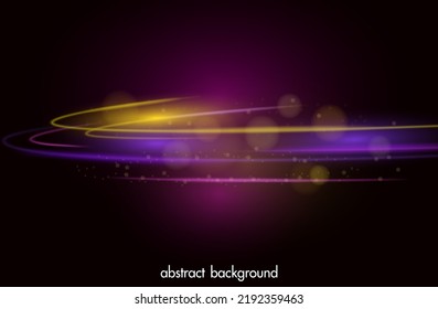Multicolored Abstract Light Circle Effect Background Transparent, Abstract Glow Ring