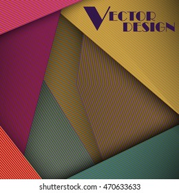 Multicolored abstract line card background. Use for posters, covers, placards, flyers and banner designs. Vector illustration