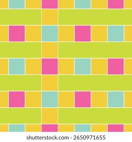 Multicolored abstract modern seamless checkered, flat style