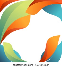 Multicolored abstract polygonal background banner