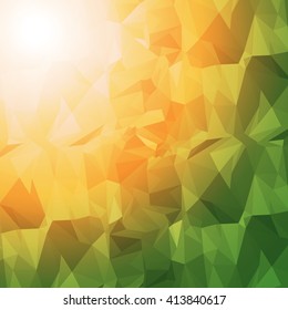 Multicolored Abstract Polygonal Background Design
