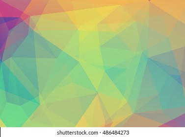 Multi-colored abstract polygonal background for a web and the press. Vector illustration