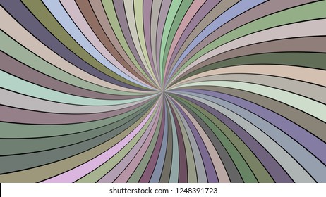 Multicolored abstract psychedelic swirl stripe background - vector curved burst graphic