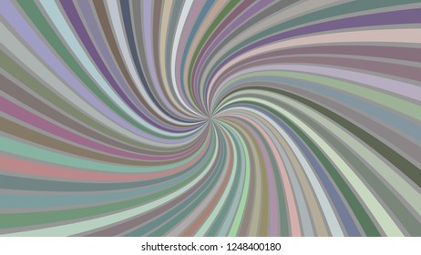 Multicolored abstract psychedelic vortex background - vector graphic from curved striped rays