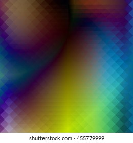 Multicolored abstract square mosaic background.