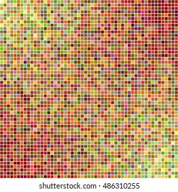 Multicolored abstract square mosaic vector background design