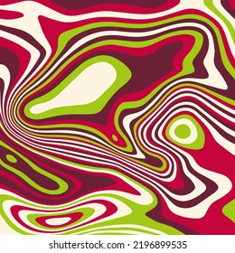 Multicolored abstract stain texture design. Background art of optical illusions. Background with flowing striped spots for poster, flyer, fabric print and presentation.
