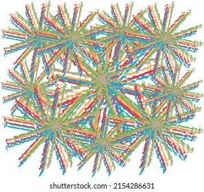 Multicolored abstract stars, texture. Artistic style. Can be used in cover design, book design, poster, CD cover, flyer, website background or advertising. vector.eps