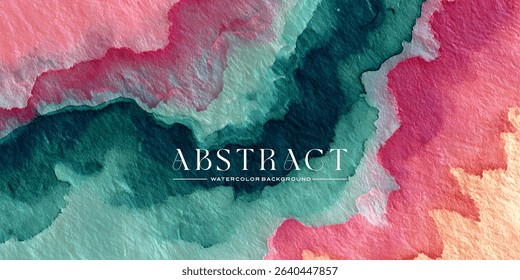 Multicolored abstract watercolor background vector illustration