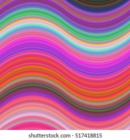 Multicolored abstract wave background design - vector illustration