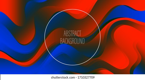 
Multicolored abstract wavy background. Smooth wavy flows.