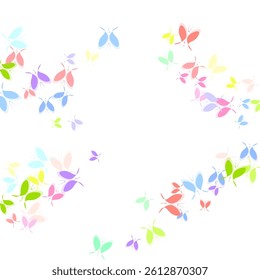 Multicolored abstraction butterfly flying apart in pieces Abstract blot and butterflies. 