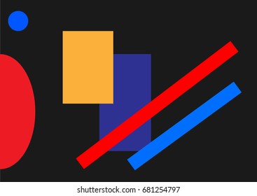 Multicolored abstraction on a black background