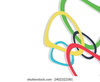 Multi-colored abstraction on a white background.