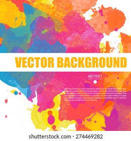 multicolored advertisement templates with watercolor dye splatter abstract background ideal for various operator design for employment documents advertising and placards star colourful background scen