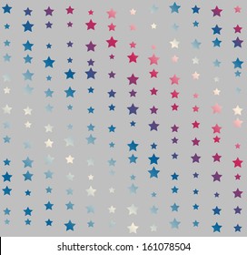 multicolored American stars on the background