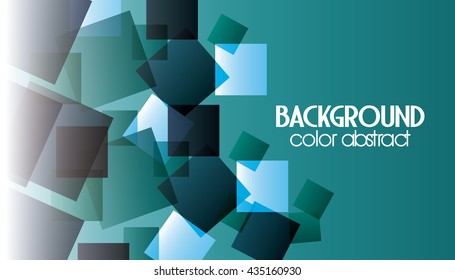 Multicolored background with abstract shapes, vector illustration