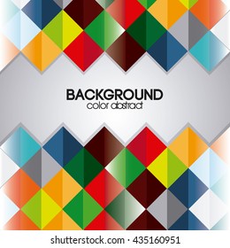Multicolored background with abstract shapes, vector illustration