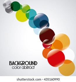 Multicolored background with abstract shapes, vector illustration