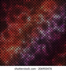 Multicolored background consisting of abstract elements forming a braided pattern. Vector illustration. 