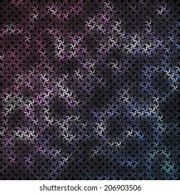 Multicolored background consisting of abstract elements forming a braided pattern. Vector illustration. 