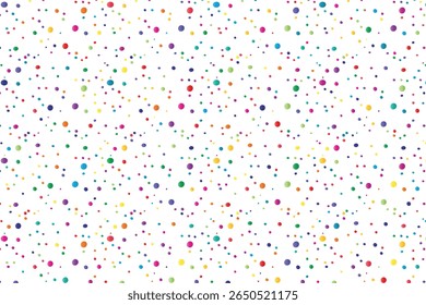 Fundo multicolorido de pontos no branco