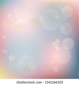 Multicolored background with luminous balls, stars. Abstraction. For use in a festive decor, decoration of a banner, gift, greeting card, gift, packaging, background for lettering EPS10
