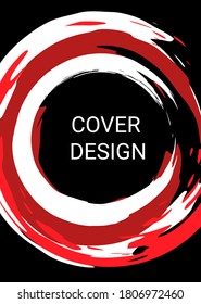 Multicolored background. Paint strokes. A4 background with multi-colored strokes. Design template for the design of banners, posters, booklets, reports, magazines. EPS 10