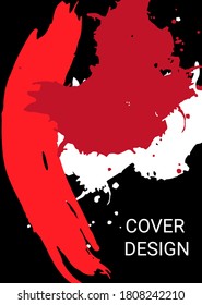 mehrfarbiger Hintergrund. Paint Strikes. A4 Hintergrund mit mehrfarbigen Strichen. Design-Vorlage für das Design von Bannern, Plakaten, Broschüren, Berichten, Zeitschriften. EPS10