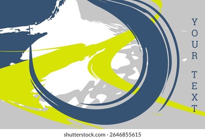 Multicolored background. Paint strokes and geometric elements. Notebook or notepad cover design. Unusual creative background.