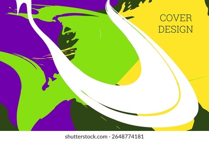 Fundo multicolorido. Pinte traçados e elementos geométricos. Design da tampa do notebook ou do bloco de notas. Fundo criativo incomum.